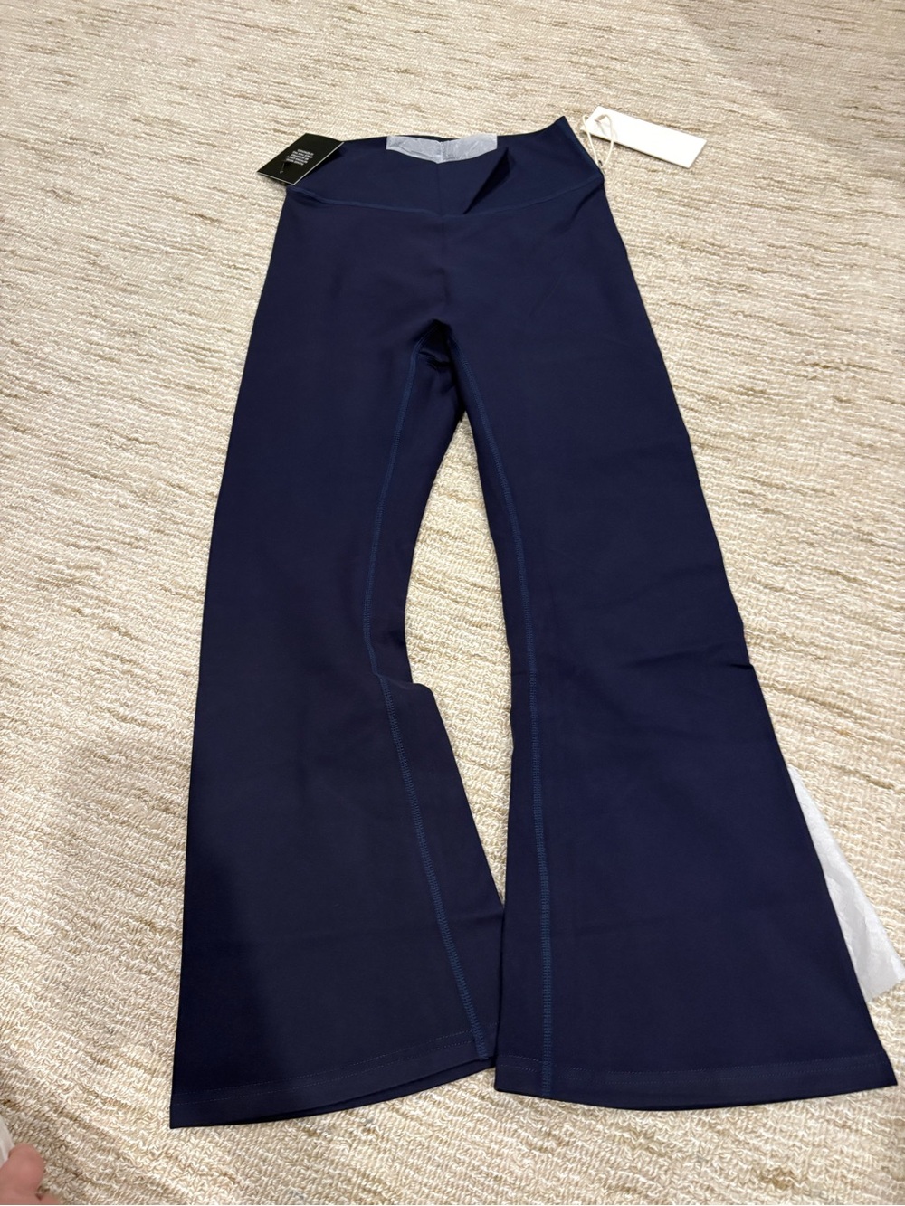 Women’s Navy Flare Leggings - High-Waist Active Pants